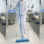IGEAX_1009B_Matura inclinata, albastra, 45 cm, termorezistenta, 121 °C, pentru industria alimentara, HACCP,FDA_2