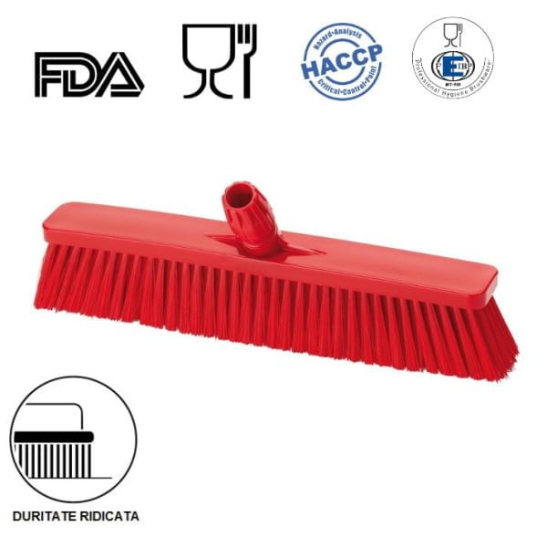Matura inclinata, duritate ridicata, rosie, 45 cm, IGEAX 1009T termorezistenta, autoclavare la 121 °C, pentru industria alimentara, certificata HACCP, FDA
