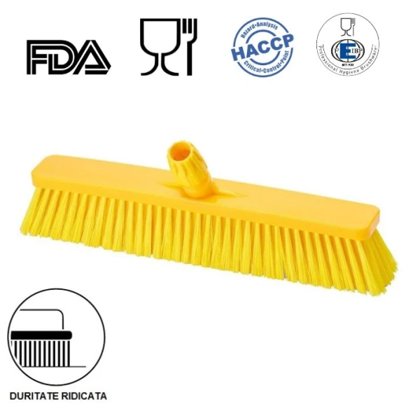 IGEAX_1009YT_Matura inclinata, duritate ridicata, galbena, 45 cm, termorezistenta, 121 °C, pentru industria alimentara, HACCP,FDA Matura inclinata, duritate ridicata, galbena, 45 cm, IGEAX 1009T termorezistenta, autoclavare la 121 °C, pentru industria alimentara, certificata HACCP, FDA