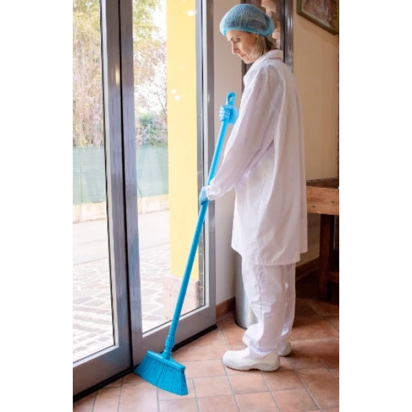 Matura inalta cu peri lungi, duritate medie, IGEAX 1011, albastra, 32 cm, termorezistenta, autoclavare la 121 °C, pentru industria alimentara, certificata HACCP, FDA