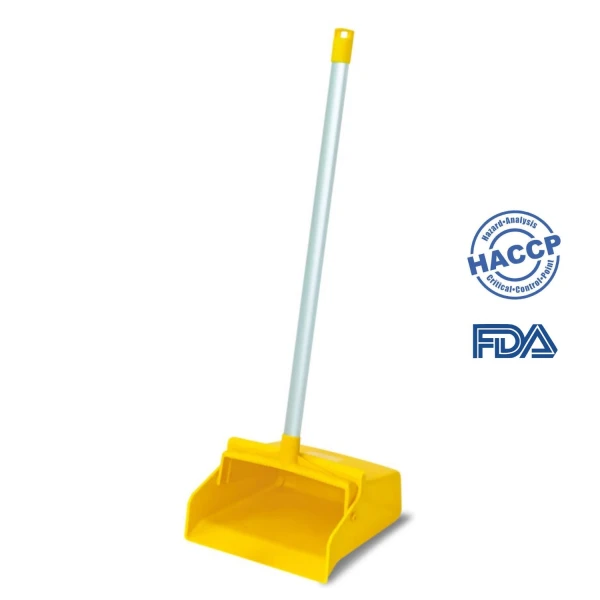 Faras cu maner lung, tip lobby pan,IGEAX 1055, galben,  275 x 310 x 950, rezistenta la 121 °C, pentru industria alimentara, certificata HACCP, FDA