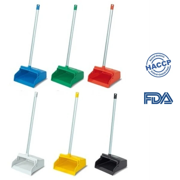 Faras cu maner lung, tip lobby pan,IGEAX 1055, albastru,  275 x 310 x 950, rezistenta la 121 °C, pentru industria alimentara, certificata HACCP, FDA