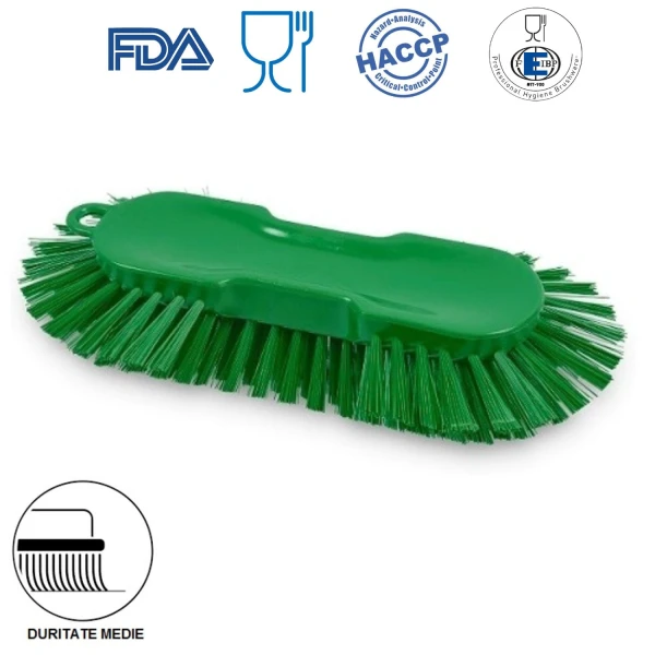 IGX1019GM_Perie radiala de mana, duritate medie, verde, 121°C, autoclavare, cuve, butoaie si rezervoare, industria alimentara, HACCP, FDA Perie radiala de mana, IGEAX 1019M, duritate medie, verde, rezistenta la 121°C, autoclavare, pentru cuve, butoaie si rezervoare rotunde, pentru industria alimentara, certificata HACCP, FDA