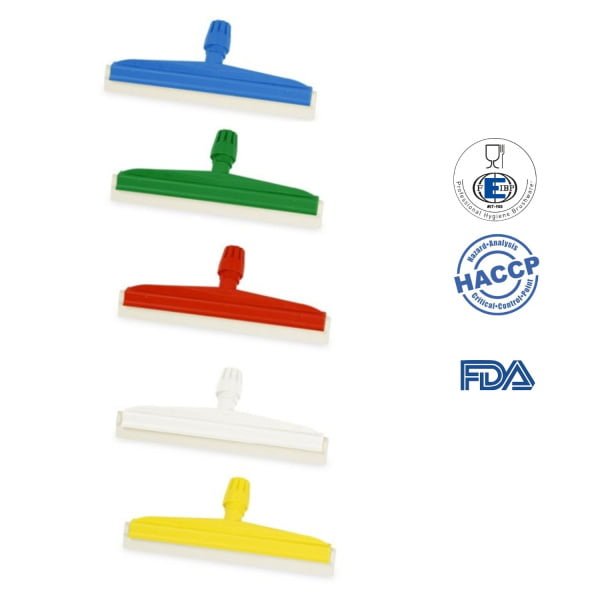 Racleta de apa dubla, 35cm, albastra, IGEAX 1024, rezistenta la 80 °C, pentru industria alimentara , certificata HACCP, FDA