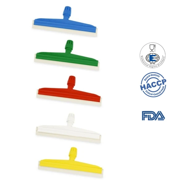 Racleta de apa dubla, 35cm, albastra, IGEAX 1024, rezistenta la 80 °C, pentru industria alimentara , certificata HACCP, FDA