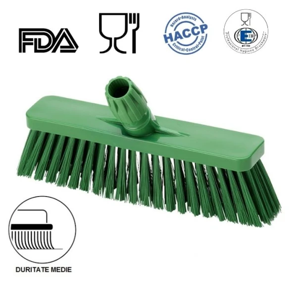 IGX1038GM_Matura inclinata, duritate medie, verde, 30 cm, cu peri medii IGEAX 1038, termorezistenta, pentru industria alimentara, certificata HACCP, FDA Matura inclinata, duritate medie, verde, 30 cm, cu peri medii IGEAX 1038, termorezistenta, autoclavare la 121 °C, pentru industria alimentara, certificata HACCP, FDA