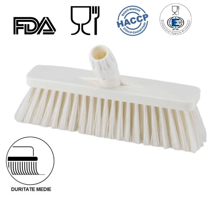IGX1038WM_Matura inclinata, duritate medie, alba, 30 cm, cu peri medii IGEAX 1038, termorezistenta, pentru industria alimentara, certificata HACCP, FDA Matura inclinata, duritate medie, alba, 30 cm, cu peri medii IGEAX 1038, termorezistenta, autoclavare la 121 °C, pentru industria alimentara, certificata HACCP, FDA