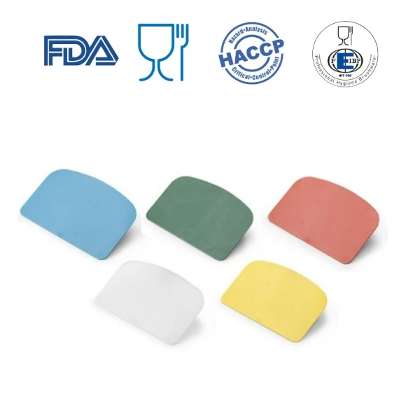 Racleta / Razuitor manual pentru aluat sau creme, 150 mm, IGEAX 1120, albastru,  flexibil,  rezistenta la 80 °C pentru industria alimentara, certificata HACCP, FDA