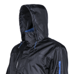 CG5PDA01_Geaca de iarna, Panda, neagra, din material Oxford, 100% poliester acoperit cu PU, gluga ascunsa, buzunare multiple_Gluga