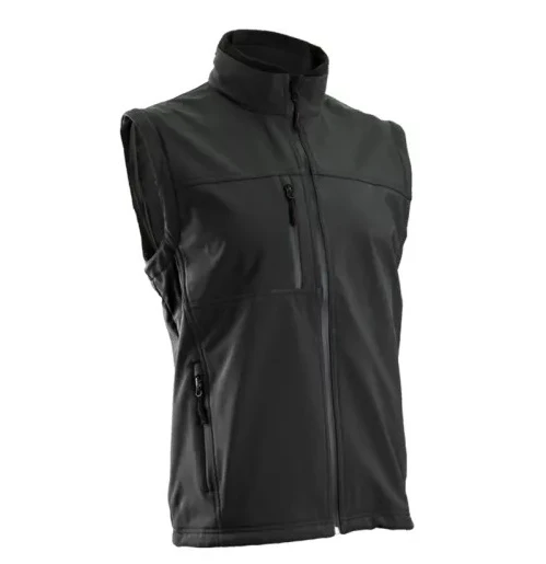 Geaca si vesta YANG 2 in 1, gri antracit, impermeabila, 8000 mm si respirabila 3000 g/m2/24h, maneci detasabile, 3 straturi Softshell
