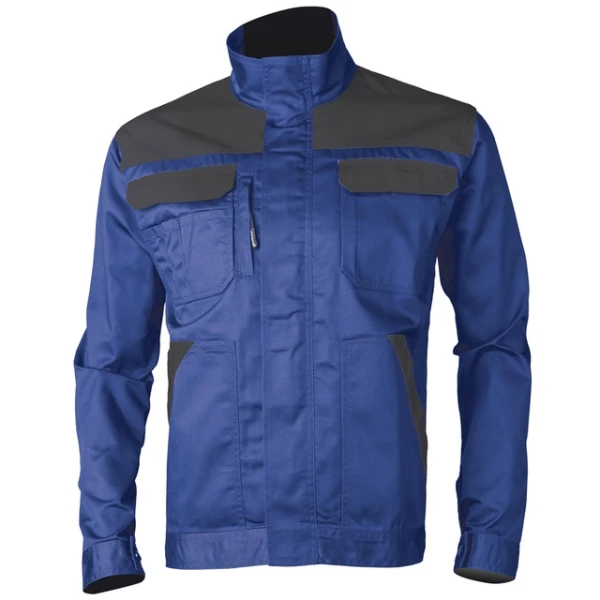 Haina de lucru Technicity, albastru royal, practica si confortabila, cusaturi duble, buzunare multiple, 35% Bumbac, 65% Poliester, 245g/m², Coverguard