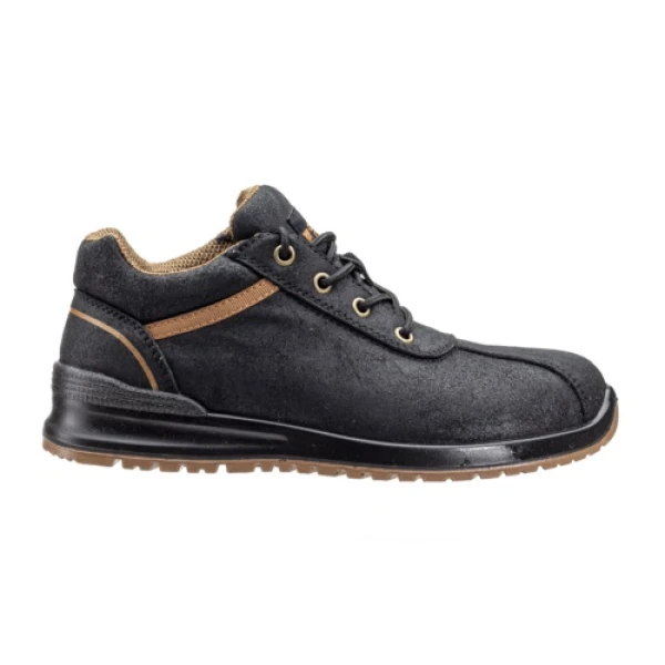 Pantofi de protectie usori pentru femei, IOLITE S3, SRC, negru, model dama, cu bombeu compozit, flexibili si confortabili, brant din spuma HI-Poly, Coverguard