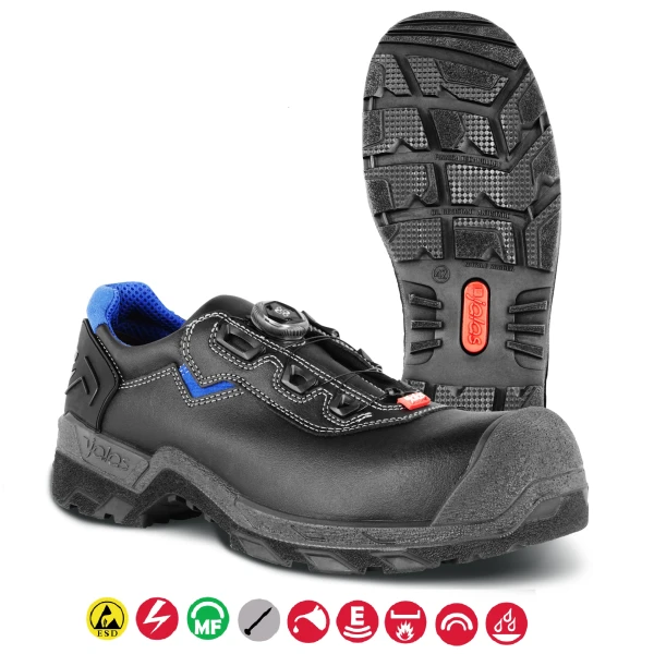 TG1268_Pantofi de protectie S3, ESD, SRC, CI, HRO, HI, JALAS HEAVY DUTY 1268, din piele hidrofuga, bombeu compozit, culoare negru,albastru_princ Pantofi de protectie S3, ESD, SRC, CI, HRO, HI,  JALAS HEAVY DUTY 1268, din piele hidrofuga, bombeu compozit, culoare negru,albastru