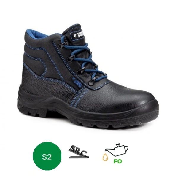CG9ELBA2_Bocanci de protectie S2, SRC, FO, ELBA II, negri, bombeu metalic, piele bovina hidrofobizata, talpa antiderapanta, flexibila, rezistenta la uleiuri_1 Bocanci de protectie S2, SRC, FO, ELBA II, negri, bombeu metalic, piele bovina hidrofobizata, talpa antiderapanta, flexibila, rezistenta la uleiuri