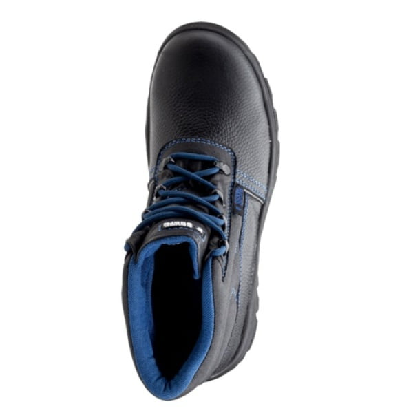 Bocanci de protectie SRC, FO, ELBI II, negri, fara bombeu, piele bovina hidrofobizata, talpa antiderapanta, flexibila, rezistenta la uleiuri, Coverguard