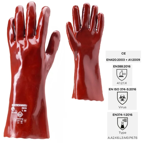 CGMO3636_Manusi de protectie chimica, din PVC, EUROCHEM 3636, rezistenta la acizi, baze si uleiuri,protectie impotriva microorgnismelor, Coverguard Manusi de protectie chimica, din PVC, EUROCHEM 3636, rezistenta la acizi, baze si uleiuri, protectie impotriva microorganismelor, Coverguard