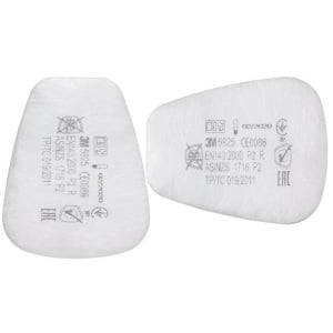 Filtru pentru particule lichide si solide 3M 5925, P2R, se utilizeaza impreuna cu filtrele de gaze si vapori si mastile 3M, 2 buc/set