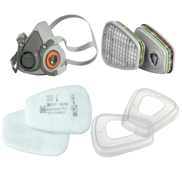 Filtru pentru particule lichide si solide 3M 5911, P1R, se utilizeaza impreuna cu filtrele de gaze si vapori si mastile 3M, 2 buc/set