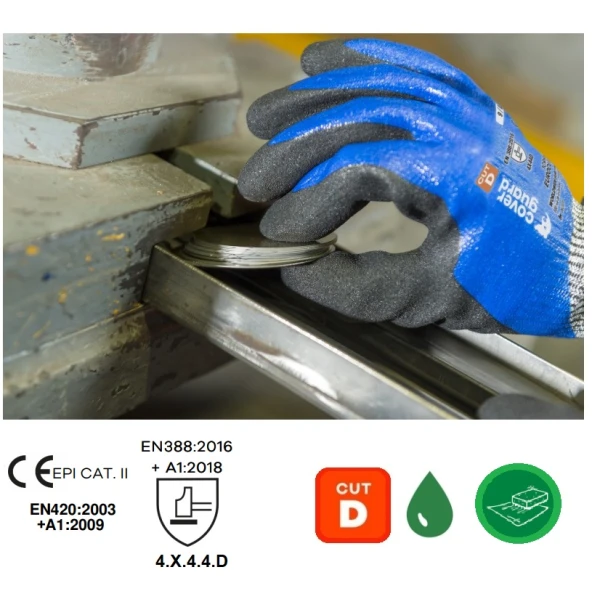 CG1CRFN_Manusi de protectie cu rezistenta la taiere D, imersie completa in nitril, EUROCUT N555, rezistenta la abraziune, rupere, perforare, aderenta in mediu umed_uleios_uscat_Coverguard_princ1 Manusi de protectie cu rezistenta la taiere D, imersie completa in nitril, EUROCUT N555, imersie dubla pe palma, rezistenta ridicata la abraziune, rupere, perforare, aderenta in mediu umed, uleios, uscat, Coverguard