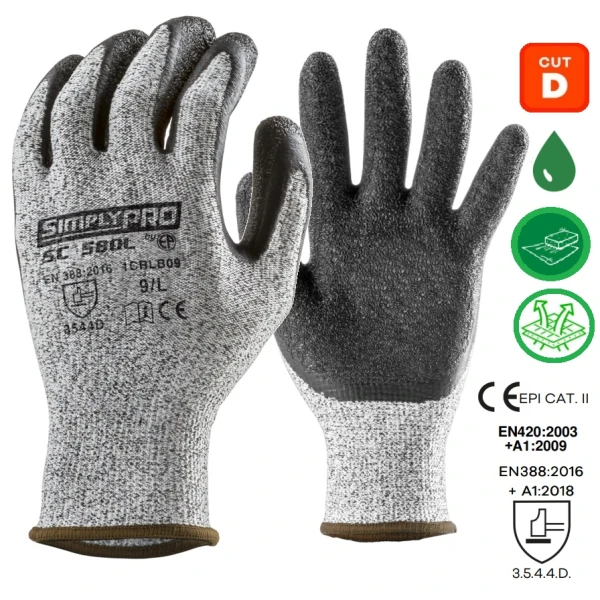 CG1CRLB_Manusi de protectie cu rezistenta la taiere D, EUROCUT SC580L, imersate in latex pe palma, rezistenta ridicata la abraziune si rupere, aderenta in mediu umed,Coverguard_princ Manusi de protectie cu rezistenta la taiere D, EUROCUT SC580L, imersate in latex pe palma, rezistenta ridicata la abraziune si rupere, aderenta in mediu umed,Coverguard