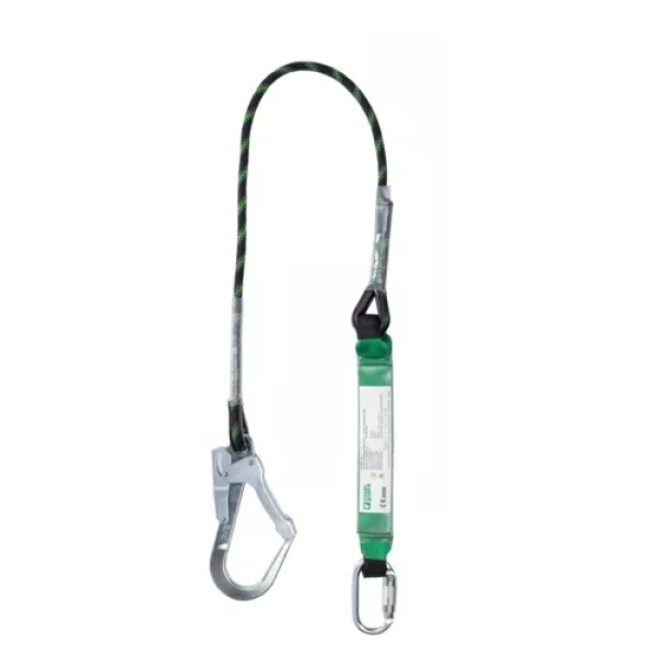 Sistem anticadere cu absorbant de soc, din coarda impletita 1,5m NYSSA, testata si certificata pe margini ascuțite conform CNB/P/11.074 vg , EN 355