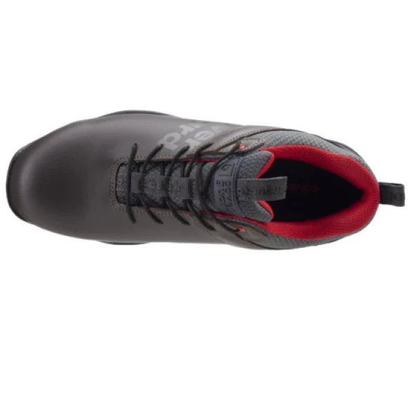 Pantofi de protectie S3, SRC, HRO, Garnet, maro, din piele, bombeu compozit, talpa din cauciuc nitrilic reziste la 300°C, Coverguard