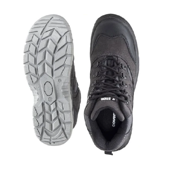 Bocanci de protectie S3, SRC, SILVER cu bombeu metalic, partea superioara hidrofuga, respirabila, dunga reflectorizanta la spate