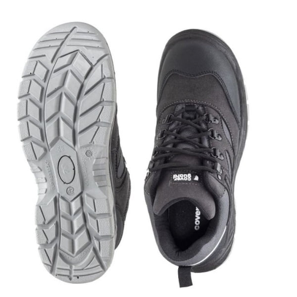 Pantofi de protectie S3, SRC, SILVER cu bombeu metalic, partea superioara hidrofuga, respirabila, dunga reflectorizanta la spate