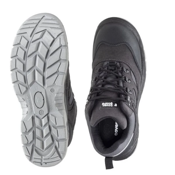 Pantofi de protectie S3, SRC, SILVER cu bombeu metalic, partea superioara hidrofuga, respirabila, dunga reflectorizanta la spate