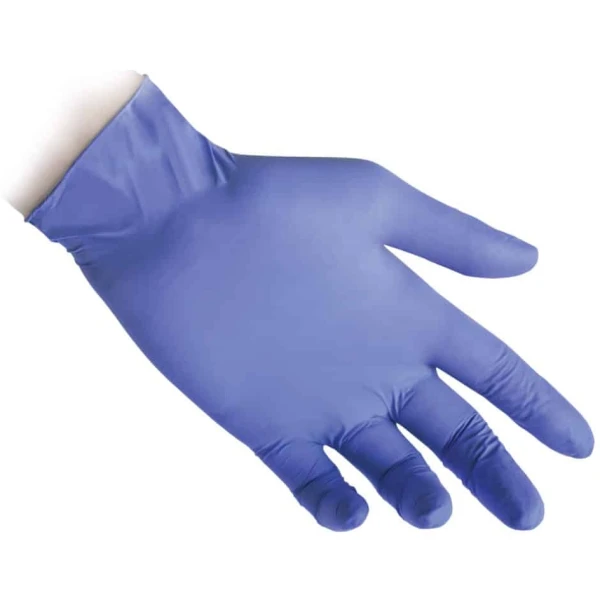Manusi de nitril Soft, de unica folosinta, nepudrate, albastre, 0.07 mm, Reflexx 76, certificate pentru folosire in industria alimentara si domeniul medical, 100 buc/cutie