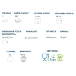 SD417215_Prosoape de hartie pliate V Papernet 417215, celuloza pura, 2 straturi, alb, 21 x 24cm, certificate Ecolabel, Food Contact, 150 bucpachet, 20 pachetebax_specificatii