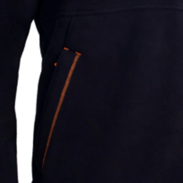 Hanorac Koala, negru, pentru protectie termica, 350 g/m², din micropolar (fleece) 100% poliester, guler inalt, drept masete cu elastic, model pulover / jacheta, termoizolant