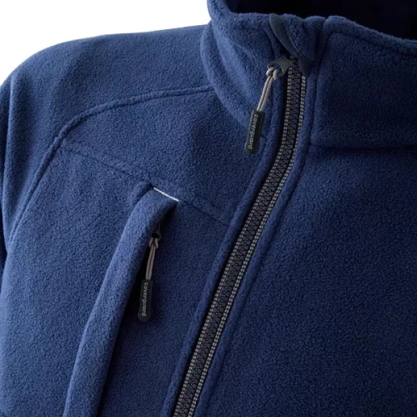 Hanorac Koala, negru, pentru protectie termica, 350 g/m², din micropolar (fleece) 100% poliester, guler inalt, drept masete cu elastic, model pulover / jacheta, termoizolant