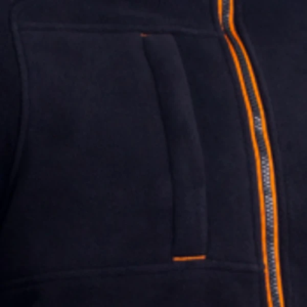 Hanorac Koala, negru, pentru protectie termica, 350 g/m², din micropolar (fleece) 100% poliester, guler inalt, drept masete cu elastic, model pulover / jacheta, termoizolant