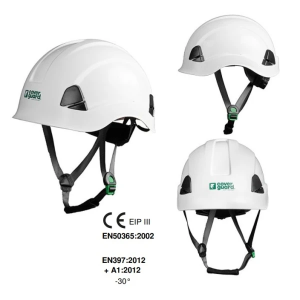 CG7ALTP40NSI_Casca de protectie pentru lucrul la inaltime Altai PRO, din ABS, LDPE, alba, suspensie in 6 puncte, reglare cu rotita,resistenta dielectrica 1000 VAC_2 Casca de protectie pentru lucrul la inaltime Altai PRO, din ABS, LDPE, alba, suspensie in 6 puncte, reglare cu rotita, cu sloturi lanterna si antifoane externe, resistenta dielectrica 1000 VAC