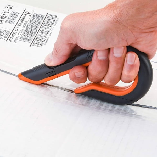 Cutter pentru cutii, cu lama ceramica retractabila, in 3 pozitii, Slice Manual Box Cutter cu maner ergonomic, pentru desfacerea in siguranta a cutiilor sau pachetelor