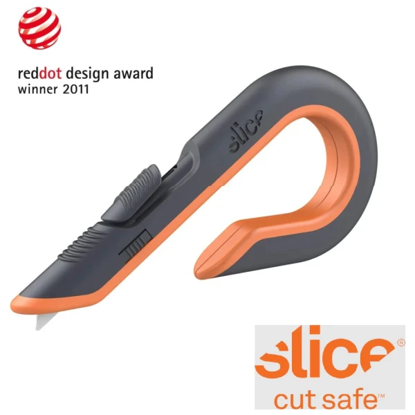 Cutter pentru cutii, cu lama ceramica retractabila, in 3 pozitii, Slice Manual Box Cutter cu maner ergonomic, pentru desfacerea in siguranta a cutiilor sau pachetelor