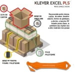 PHC-PLS-400-30G_Cutter profesional pentru taierea ambalajelor mai groase, Klever Excel PLUS, portocaliu, lama din otel-carbon, incorporata in maner, ergonomic si rezistent_1