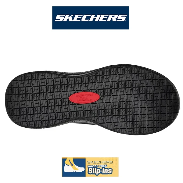 Pantofi ocupationali OB FO SRC, model sport pentru femei SKECHERS SUMMITS SR - ENSLEE, Hands Free Slip-Ins, incaltare rapida, usori si confortabili, EN ISO 20347:2012