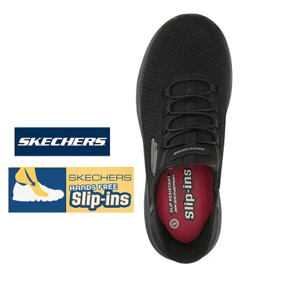 Pantofi ocupationali OB FO SRC, model sport pentru barbati SKECHERS SUMMITS SR - COLSIN, Hands Free Slip-Ins, incaltare rapida, usori si confortabili, EN ISO 20347:2012