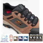 SK77183EC-BRBK_Pantofi de protectie impermeabili, pentru barbati, SB, WR, SRA, SKECHERS Greetah Comp Toe, cu bombeu compozit, din piele intoarsa si material textil, cusaturi sigilate_8