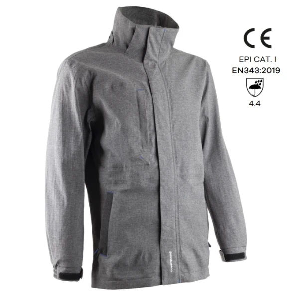 Jacheta impermeabila, pentru ploaie si vant sau furtuna, Camello, softshell 2 straturi, gri, impermeabilitate 5000 mm, respirabilitate 2500 g/m²/24h