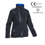 CG5HIB010_Geaca impermeabila, captusita pentru femei Hibari, neagra, softshell, impermeabilitate 5000 mm, respirabilitate 600 gm²24h, Coverguard_1
