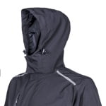 CG5HOT01_Jacheta impermeabila pentru ploaie si vant, Hotaru, neagra, elemente reflectorizante, impermeabilitate 8 000 mm, respirabilitate 5 000 gm²24h_gluga2
