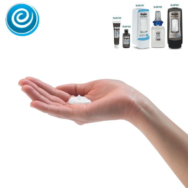 Dozator Gojo Hand Medic ADX-7, negru-crom, manual, pentru rezerva GJ8745 - crema hidratanta profesionala pentru ingrijirea mainilor Gojo Hand Medic ADX 685ml