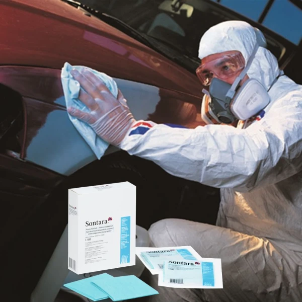 Lavete impaturite 1/4 Sontara SPS Primary Tack Cloth, impregnare medie, pentru curatarea suprafetelor de praf si impuritati inainte de vopsire, stergeri critice, fara scame, 30.5 x 45.7 cm, verde, 12 lavete/pach, 12 pach/bax, D13578924