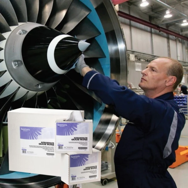 Lavete industriale Sontara AC Grade Wipes AC9165, Aerospace, alba, scamosare extrem de redusa, certificata AMS 3819D, Clasa 2, Grad A, Boeing BMS15-5G, Clasa A, POP-Up Box, 22.9 x 41.9 cm, 100 lavete / cutie, D3657415