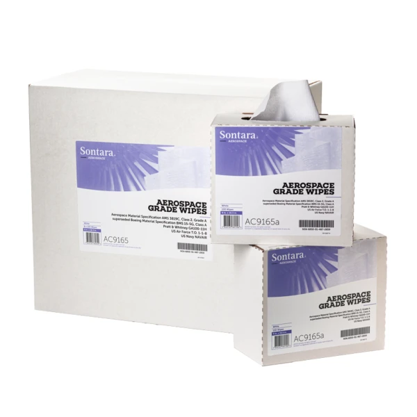 Lavete industriale Sontara AC Grade Wipes AC9165, Aerospace, alba, scamosare extrem de redusa, certificata AMS 3819D, Clasa 2, Grad A, Boeing BMS15-5G, Clasa A, POP-Up Box, 22.9 x 41.9 cm, 100 lavete / cutie, D3657415