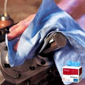 Lavete industriale Sontara EC Blue pentru stergeri critice, fara scame, ultrarezistenta, POP-UP box, dim. laveta 30.5 x 42 cm, 250 lavete / cutie, albastra, rezistente la solventi puternici, material netesut, D13791265