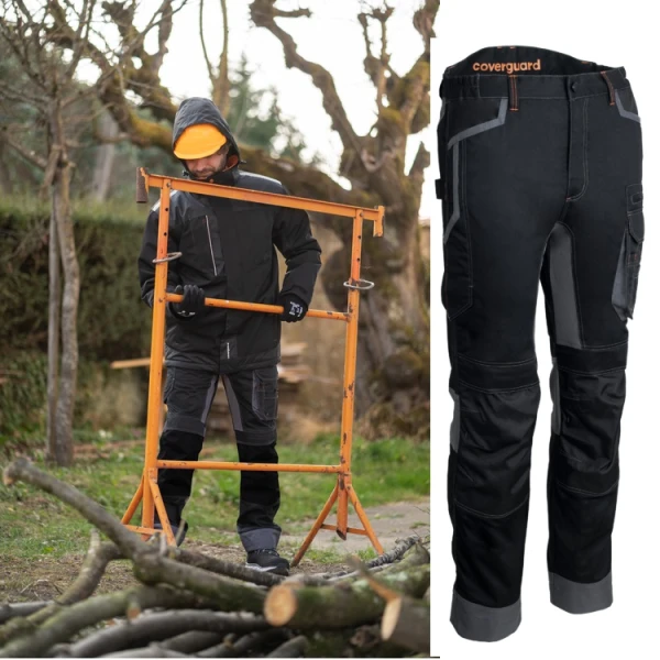 CG5BRP010_Pantaloni de lucru talie, BARU, negri, material rezistent Twill, zone de tensiune elastice, spate inaltat, intarituri Oxford 600D, buzunare multiple_princ Pantaloni de lucru, talie, BARU, negri, material rezistent Twill, zone de tensiune elastice, spate inaltat, genunchi preformati, tiv suplimetar 5cm, intarituri Oxford 600D, buzunare multiple